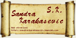 Sandra Karakašević vizit kartica